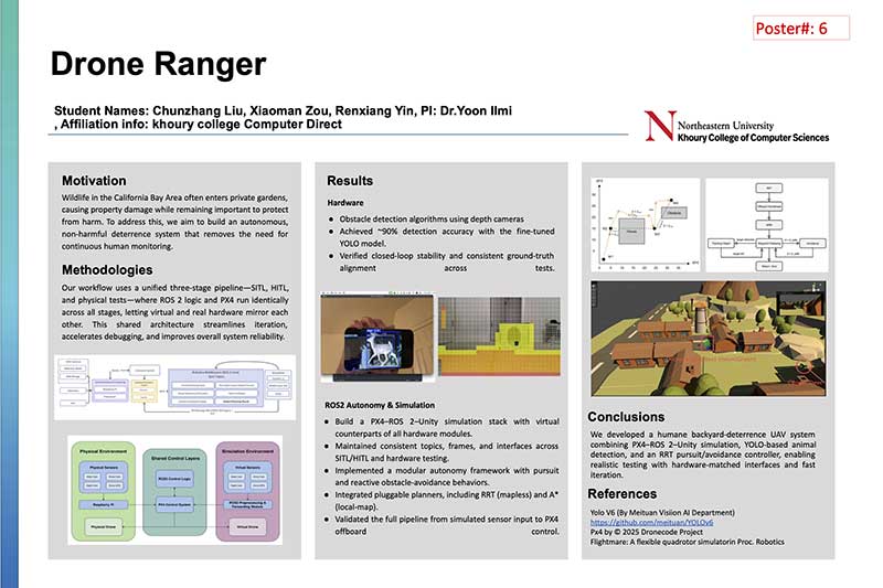 A research poster titled, "Drone Ranger"