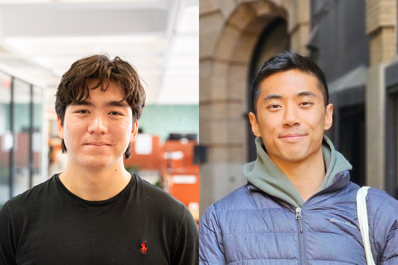 Matthew Laws (left) and Kevin Lu